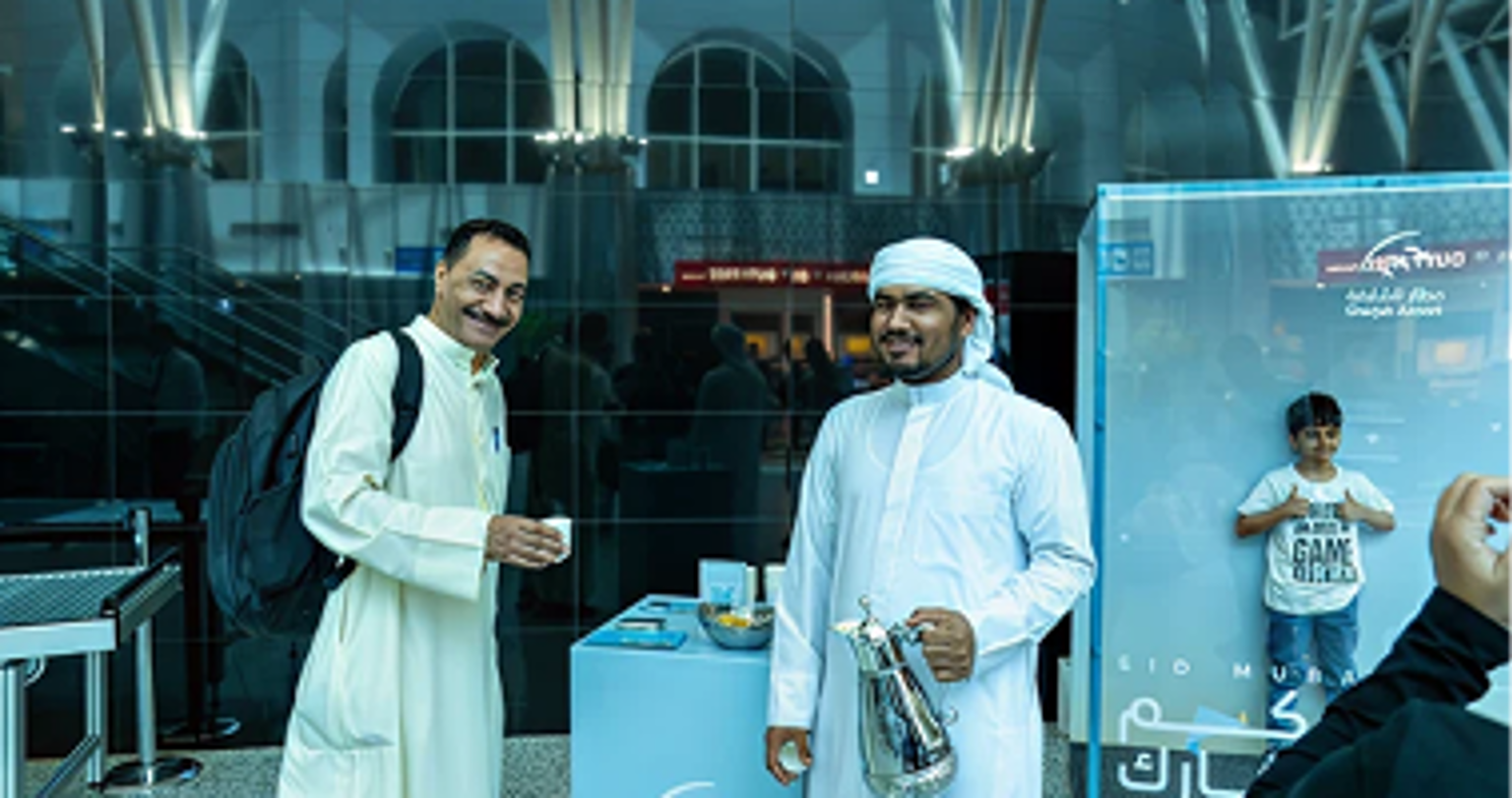 Sharjah Airport Celebrates Eid Al-Adha with Passengers in a Spirit of Joy and Authentic Festivity