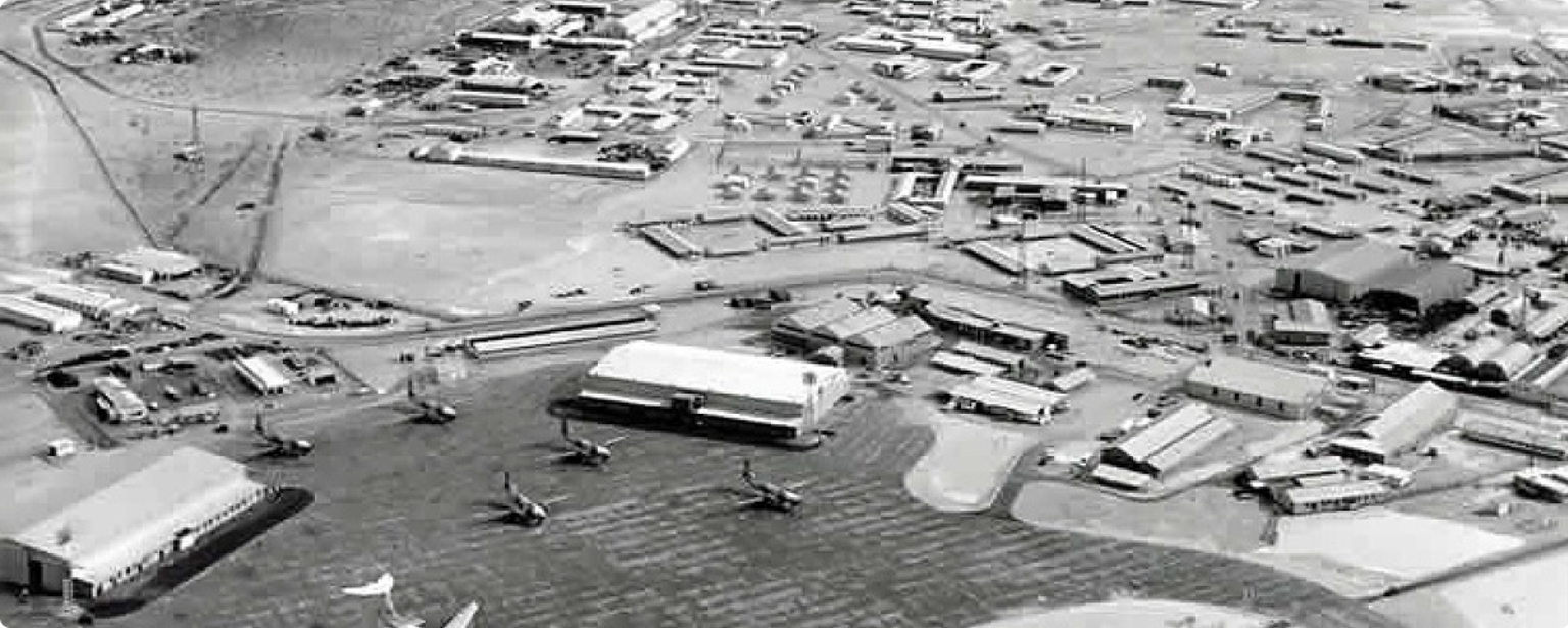 1977 - Sharjah Airport opens, complete with striking architectural features