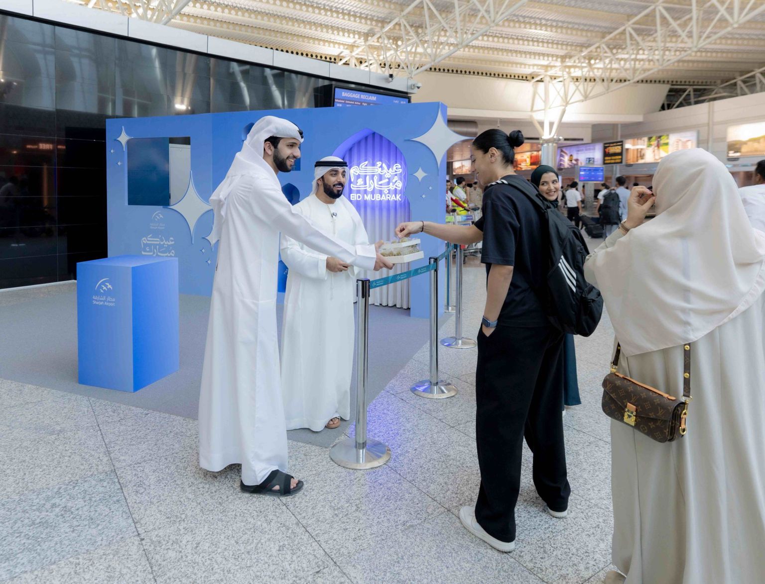 Sharjah Airport Celebrates Eid Al Adha with Travellers in an Atmosphere of Joy and Festivity